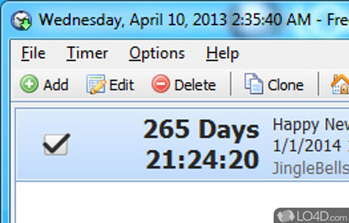 Free Countdown Timer Screenshot