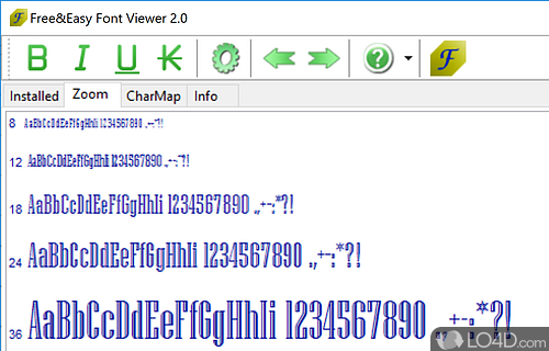 Free & Easy Font Viewer screenshot