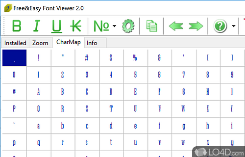 Free & Easy Font Viewer screenshot