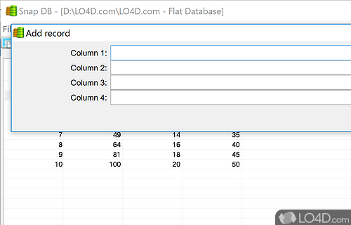 Free Flat Database Editor Screenshot