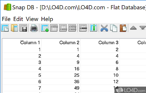 Free Flat Database Editor Screenshot