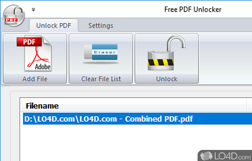 Free PDF Unlocker Screenshot
