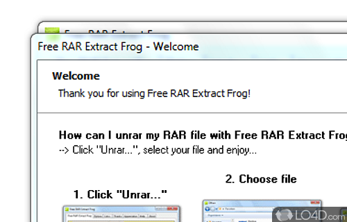 winrar extract frog download