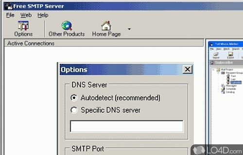 Free SMTP Server Screenshot