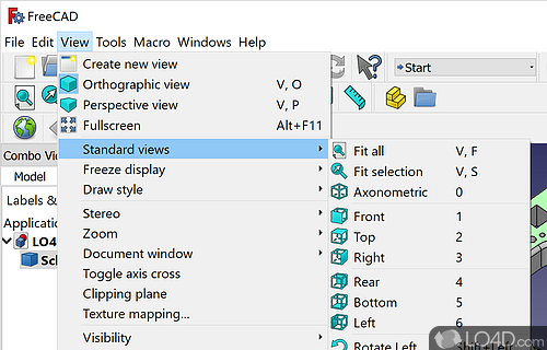 Modeler - Screenshot of FreeCAD