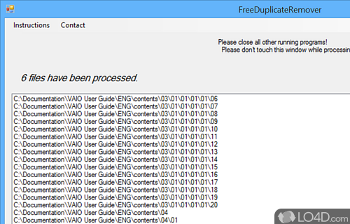 FreeDuplicateRemover Screenshot