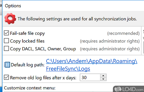 Free File Sync - Screenshot of FreeFileSync