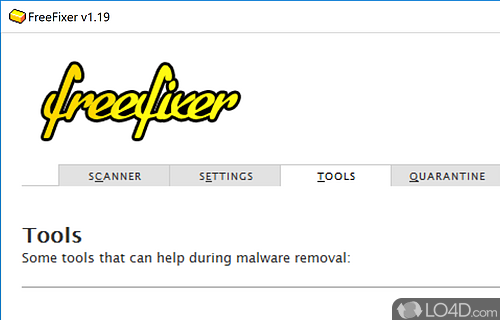 A handy and intuitive program for removing unwanted programs - Screenshot of FreeFixer