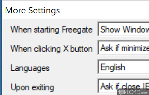 Freegate Expert Edition screenshot