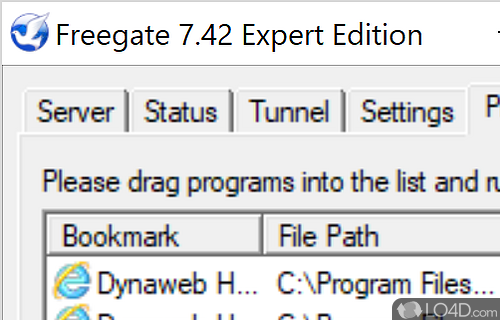 Freegate Expert Edition screenshot