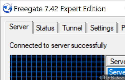 Remove delay when connecting to pages - Screenshot of Freegate Expert Edition