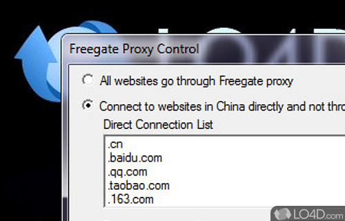Screenshot of Freegate Professional - No setup process required
