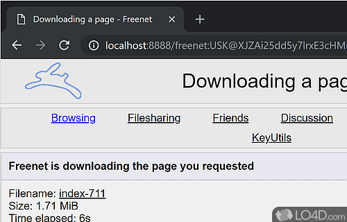 Gives you access to the Darkweb - Screenshot of Freenet