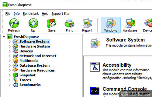 Detailed information to increase your computer's performance - Screenshot of Fresh Diagnose