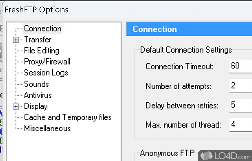 File management features - Screenshot of Fresh FTP