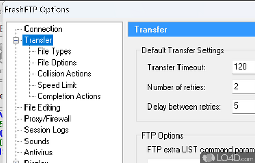 Set up FTP connections - Screenshot of Fresh FTP