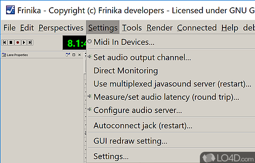 Frinika screenshot