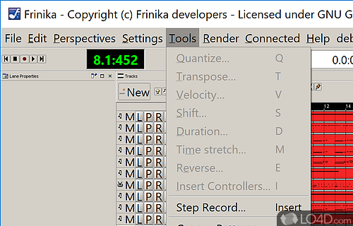 Frinika screenshot
