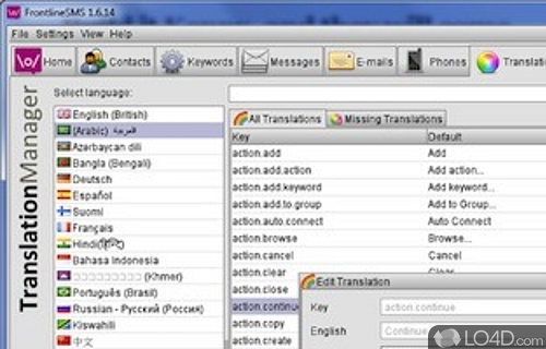 FrontlineSMS Screenshot