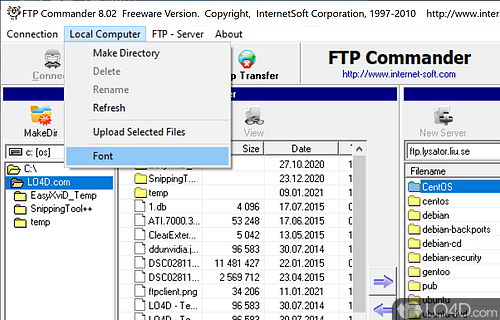 FTP Commander screenshot