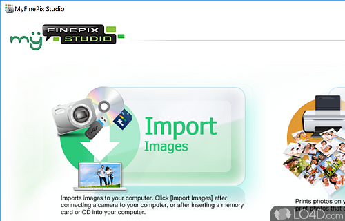Complete solution especially created to take care of several image related tasks like viewing a set of pictures - Screenshot of FUJIFILM MyFinePix Studio