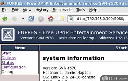 Screenshot of FUPPES - User interface