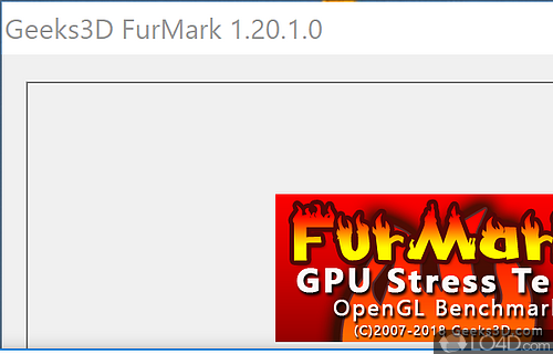 Predefined or custom test cases - Screenshot of FurMark