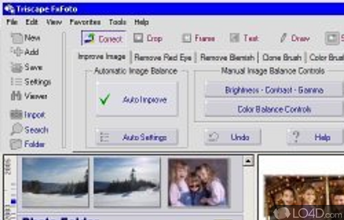 Screenshot of FxFoto - Edit pictures using a wide-variety of effects and create slideshows with the photos stored on a digital camera or a memory card