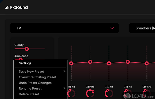 A straightforward tool designed to improve sound quality - Screenshot of FxSound