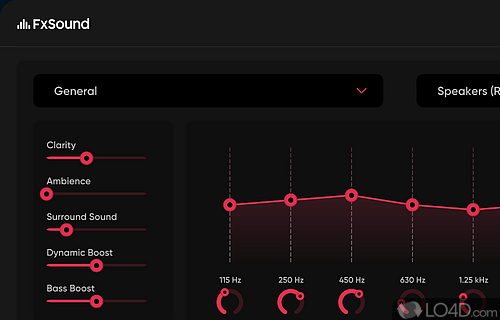 Boost the sound volume without any distortions - Screenshot of FxSound