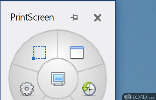 Unobtrusive and clear-cut GUI - Screenshot of Gadwin PrintScreen