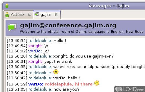 Gajim Screenshot