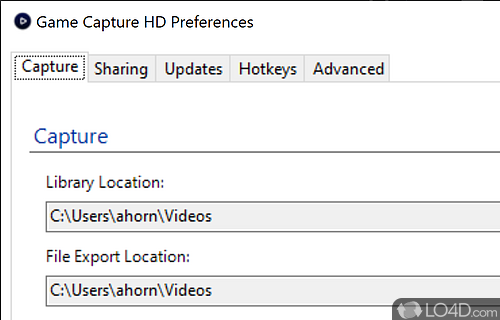 An advanced tool for game recording - Screenshot of Game Capture HD