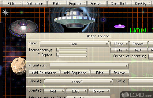 Game Editor Screenshot