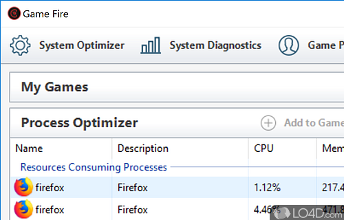 Game Fire: Game Booster - Live Optimization