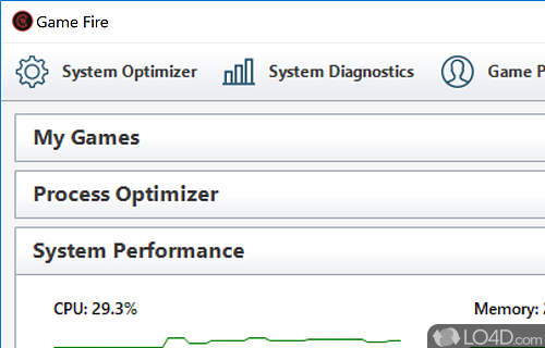 Optimizing your computer - Screenshot of Game Fire