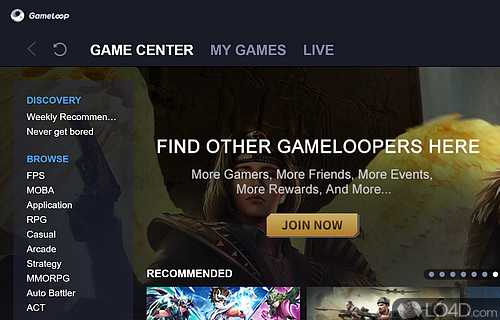 Play games on different platforms - Screenshot of GameLoop