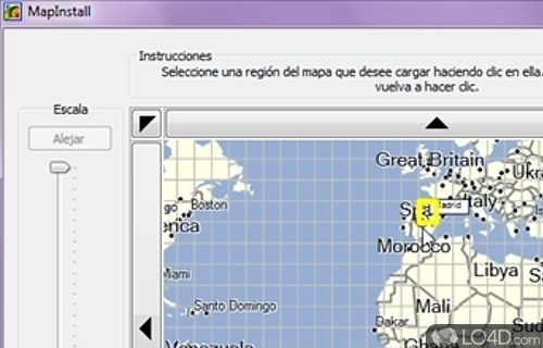 Screenshot of Garmin MapInstall - User interface