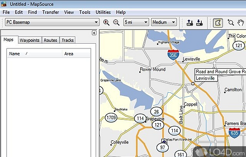 Garmin MapSource Screenshot