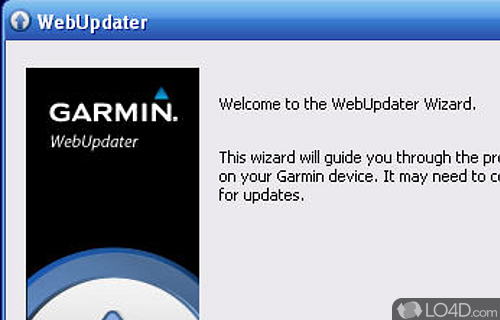 Garmin WebUpdater Screenshot