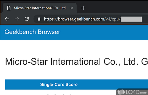 Cross-platform CPU benchmark software - Screenshot of Geekbench