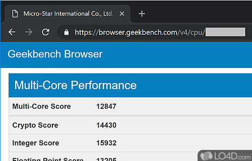 A powerful and reliable CPU benchmark solution - Screenshot of Geekbench