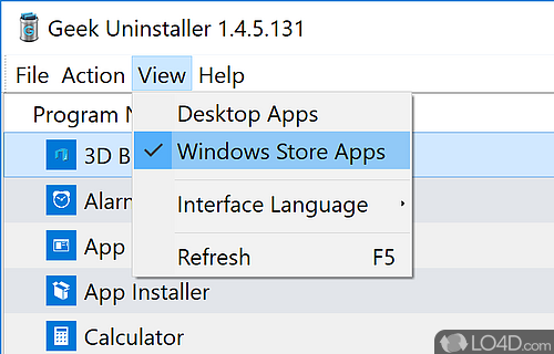 Doesn't require installation - Screenshot of GeekUninstaller