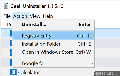 Search for leftover files - Screenshot of GeekUninstaller