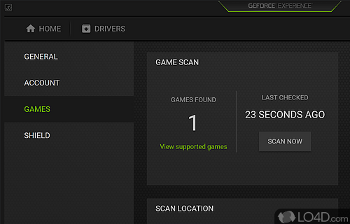 Optimizes your game settings - Screenshot of GeForce Experience