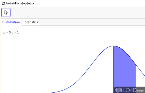 Resort to useful graphical functions - Screenshot of GeoGebra Portable