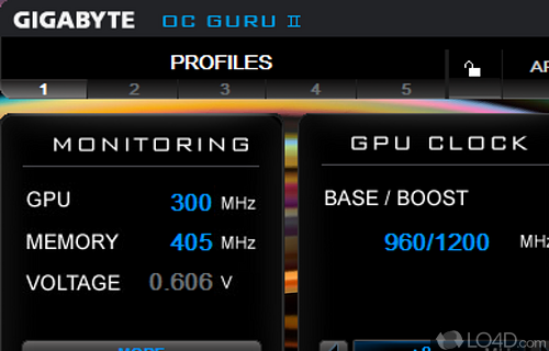 Gigabyte OC Guru II Screenshot