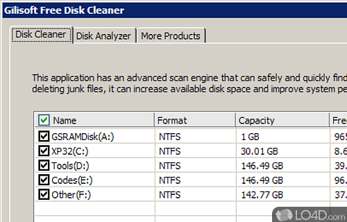 Screenshot of Free Disk Cleaner - Easy-to-use environment