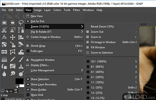 Useful for photo retouching - Screenshot of GIMP