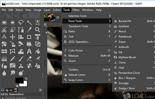 Offers improved performance - Screenshot of GIMP